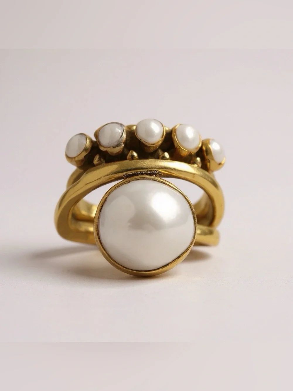 Boho pearl ring Q1234